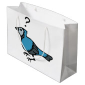 Grand Sac Cadeau Oiseau confuse (Dos Angle)