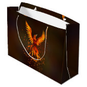 Grand Sac Cadeau Oiseau de Phoenix (Dos Angle)