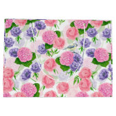 Grand Sac Cadeau Oiseau et fleurs (Dos)