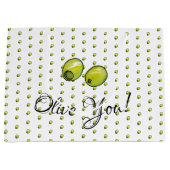 Grand Sac Cadeau Olive (Devant)