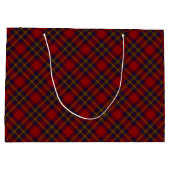 Grand Sac Cadeau Oliver tartan rouge jaune bleu plaid (Dos)