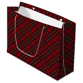 Grand Sac Cadeau Oliver tartan rouge jaune bleu plaid (Devant Angle)