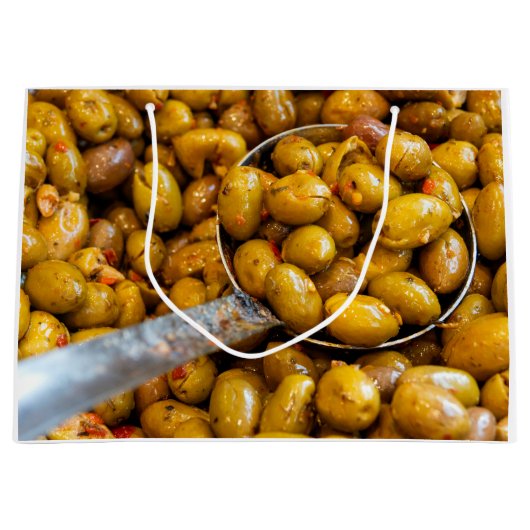 Grand Sac Cadeau Olives épicées Nocellara Etnea (Devant)