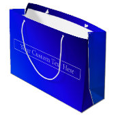 Grand Sac Cadeau Ombre moderne Bleu Clair et Violet (Dos Angle)