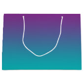 Grand Sac Cadeau Ombre pourpre et turquoise (Devant)