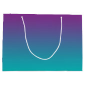 Grand Sac Cadeau Ombre pourpre et turquoise (Dos)