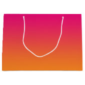 Grand Sac Cadeau Ombre rose et orange (Devant)