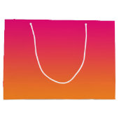 Grand Sac Cadeau Ombre rose et orange (Dos)
