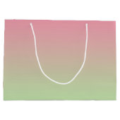 Grand Sac Cadeau Ombre rose et vert (Dos)