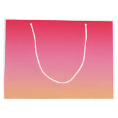 Grand Sac Cadeau Ombre rose orange (Dos)
