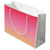 Grand Sac Cadeau Ombre rose orange (Dos Angle)