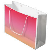 Grand Sac Cadeau Ombre rose orange (Devant Angle)