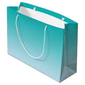 Grand Sac Cadeau Ombre turquoise (Dos Angle)