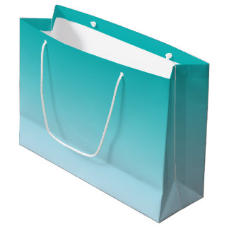Grand Sac Cadeau Ombre turquoise