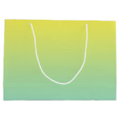 Grand Sac Cadeau Ombre vert et jaune (Dos)