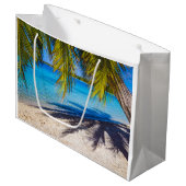 Grand Sac Cadeau Ombres sur la plage (Devant Angle)