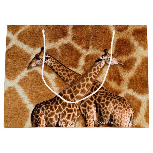 Grand Sac Cadeau Options de la girafe 1A (Devant)