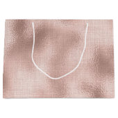 Grand Sac Cadeau Or Rose rose (Devant)