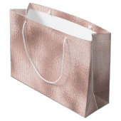 Grand Sac Cadeau Or Rose rose (Dos Angle)