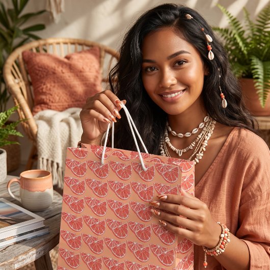 Grand Sac Cadeau Orange