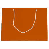 Grand Sac Cadeau Orange brûlé (couleur solide) (Devant)