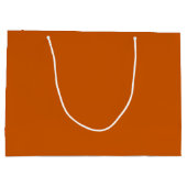 Grand Sac Cadeau Orange brûlé (couleur solide) (Dos)