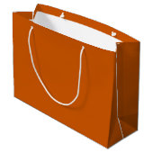 Grand Sac Cadeau Orange brûlé (couleur solide) (Dos Angle)