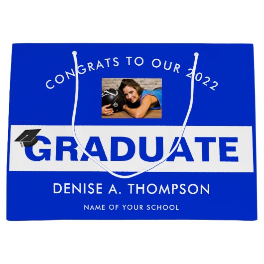 Grand Sac Cadeau Orange et  (Devant)