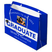 Grand Sac Cadeau Orange et  (Dos Angle)