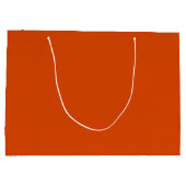 Grand Sac Cadeau orange foncé solide (Dos)