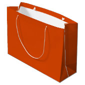 Grand Sac Cadeau orange foncé solide (Dos Angle)