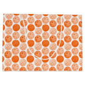 Grand Sac Cadeau Orange Pickleballs et Paddles (Dos)