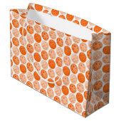 Grand Sac Cadeau Orange Pickleballs et Paddles (Dos Angle)