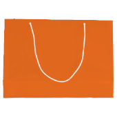 Grand Sac Cadeau Orange - terrain de tennis bleu, personnalisable (Dos)