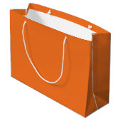 Grand Sac Cadeau Orange - terrain de tennis bleu, personnalisable (Dos Angle)