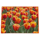 Grand Sac Cadeau Orange Tulip Garden Floral (Devant)