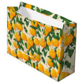 Grand Sac Cadeau Oranges (Devant Angle)