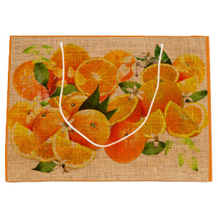 Grand Sac Cadeau Oranges amères de Capri (édition crétoise)