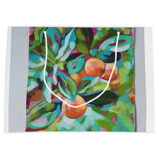 Grand Sac Cadeau Oranges espagnoles (Devant)