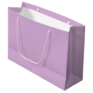 Grand Sac Cadeau Orchidée molle couleur solide pastel violet lilas