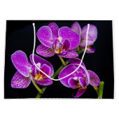 Grand Sac Cadeau Orchidée violette (Devant)