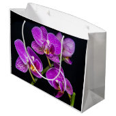 Grand Sac Cadeau Orchidée violette (Dos Angle)
