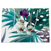 Grand sac cadeau - Orchidées tropicales (Devant)