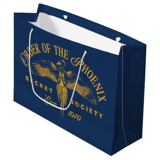 Grand Sac Cadeau ORDRE DE PHOENIX Secret Society Graphic (Devant Angle)