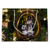 Grand Sac Cadeau Ornement de la Nativité (Devant)