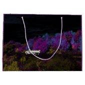 Grand Sac Cadeau oscar feuilles de la fête (Dos)