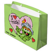 Grand Sac Cadeau Oscar "I Love Trash" Valentine (Dos Angle)