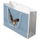 Grand Sac Cadeau Osprey juvénile en vol (Devant Angle)