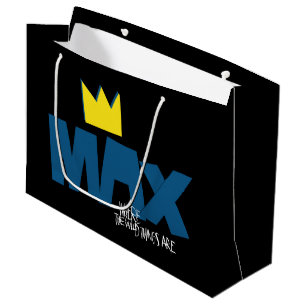 Grand Sac Cadeau Où sont les monstres Max et couronne