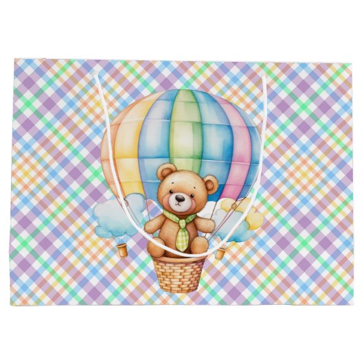 Grand Sac Cadeau Ours de bébé (Dos)